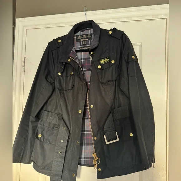 BARBOUR INTERNATIONAL WOMEN'S INTERNATIONAL WAX JACKET - BLACK NWOT - Picture 11 of 14